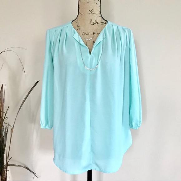 Pleione Tops - •Pleione• chiffon blouse {B9}